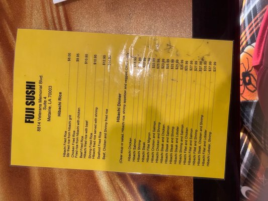Menu photo 4 Fuji Sushi Metairie, LA