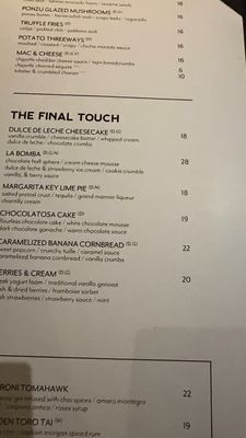 Menu photo 2 Toro Toro Miami, FL