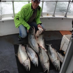 Captain Joe's - The take for 4 anglers. Salmon season 2013