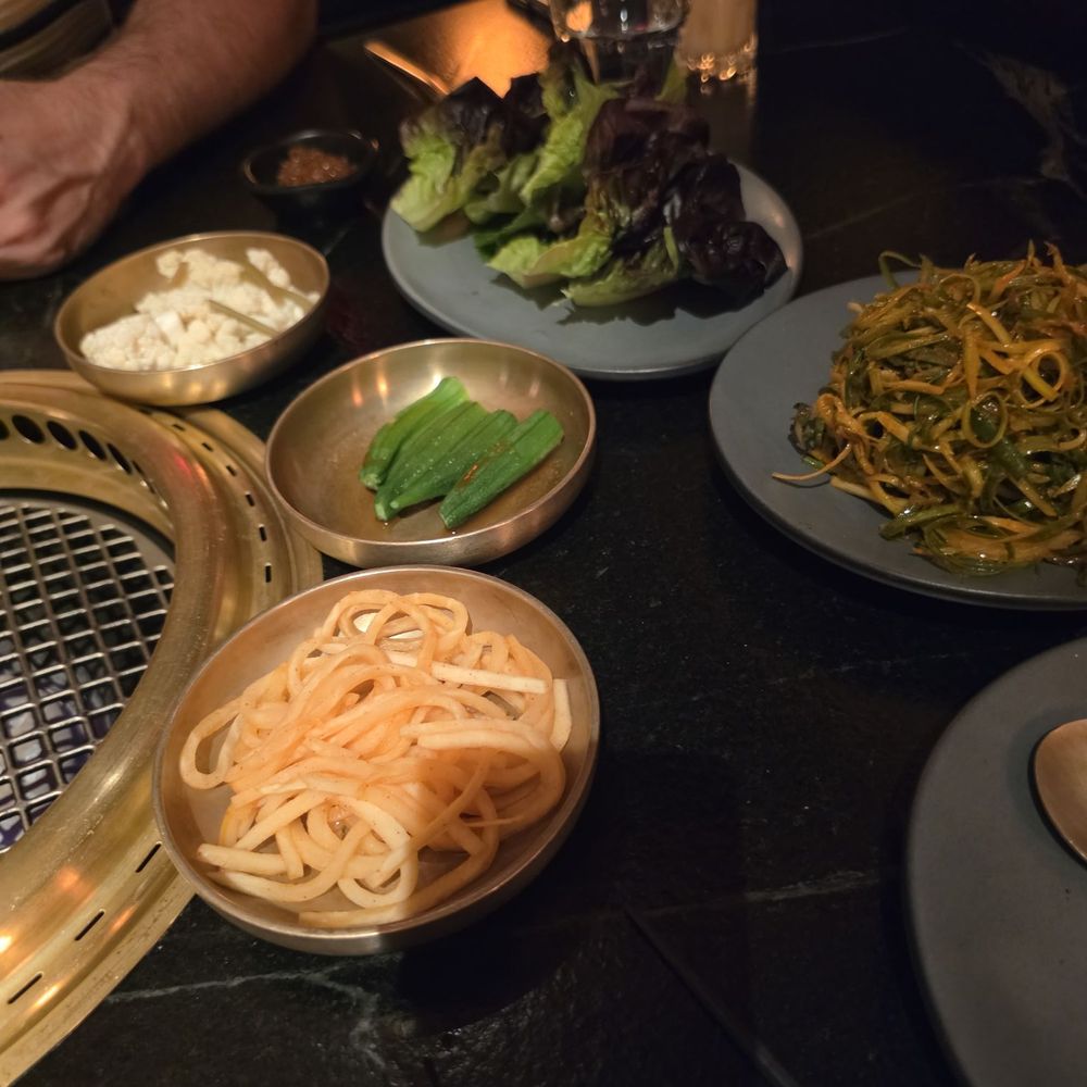 COTE - Pickled okra, scallion salad, red leaf lettuce - Steakhouses Near Me - Las Vegas, Nevada