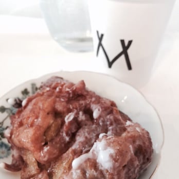 Matchstick Coffee - Took my Matchstick Almond Milk latte next door to GF Epicurean to go with my gf apple fritter - Cafes Near Me - Vancouver, British Columbia