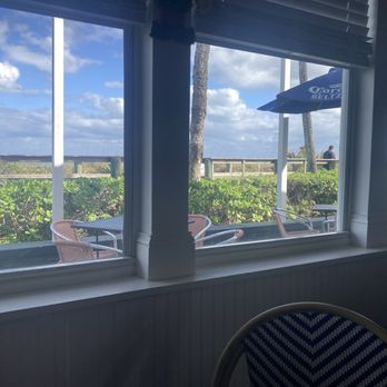 Seaside Grill - View of beach from inside - Burgers Near Me - Vero Beach, Florida
