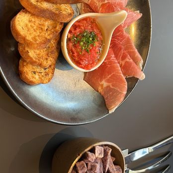 Cranes Spanish Kaiseki - Bread with sliced meat - Tapas Bars Near Me - Washington, DC, District of Columbia