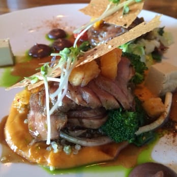 Oakleys Bistro - Duck, Duck, Goose; this is one of my favorite dish. The duck meat is really soft and tasty. - New American Near Me - Indianapolis, Indiana