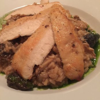 Altitude Restaurant - Risotto with chicken and fresh Morels. - New American Near Me - Welches, Oregon Altitude Restaurant - Risotto with chicken and fresh Morels. - New American Near Me - Welches, Oregon