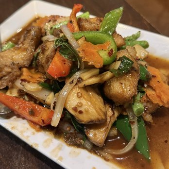 Fa-Sai Thai - Spicy Thai Basil with Fish. - Desserts Near Me - Garden Grove, California Fa-Sai Thai - Spicy Thai Basil with Fish. - Desserts Near Me - Garden Grove, California