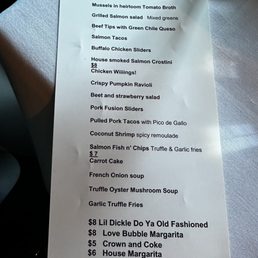 Happy Hour Menu