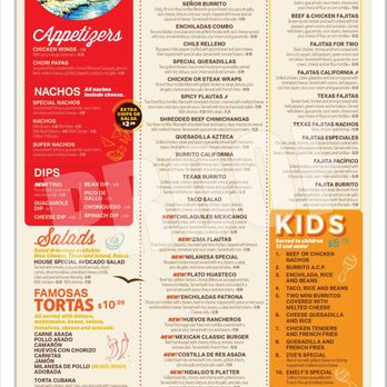 Rio's Mexican Kitchen - a sample of the menu - Mexican Near Me - Mars Hill, North Carolina Rio's Mexican Kitchen - a sample of the menu - Mexican Near Me - Mars Hill, North Carolina