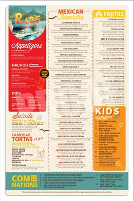 Menu photo 2 Rio's Mexican Kitchen Mars Hill, NC
