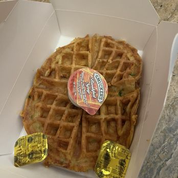 Nirvana Soul Coffee Express - Chorizo cheddar waffle - Coffee & Tea Near Me - San Jose, California Nirvana Soul Coffee Express - Chorizo cheddar waffle - Coffee & Tea Near Me - San Jose, California