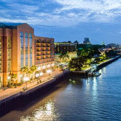 Marriott Savannah Riverfront - Soak up Savannah as you watch ships pass by our front doors and stylish guest rooms.