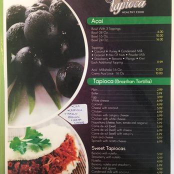 Açaí com Tapioca - Menu (not overpriced at all) - Brazilian Near Me - Deerfield Beach, Florida Açaí com Tapioca - Menu (not overpriced at all) - Brazilian Near Me - Deerfield Beach, Florida