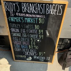 Rudy’s Breakfast Bagels - Menu