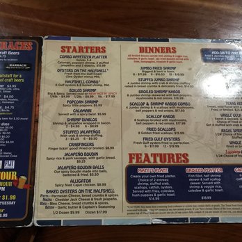 Capt. Benny’s - Menu peek. - Seafood Near Me - Houston, Texas Capt. Benny’s - Menu peek. - Seafood Near Me - Houston, Texas