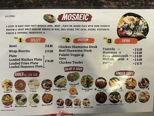 Menu photo 6 Mosaeic Sacramento, CA