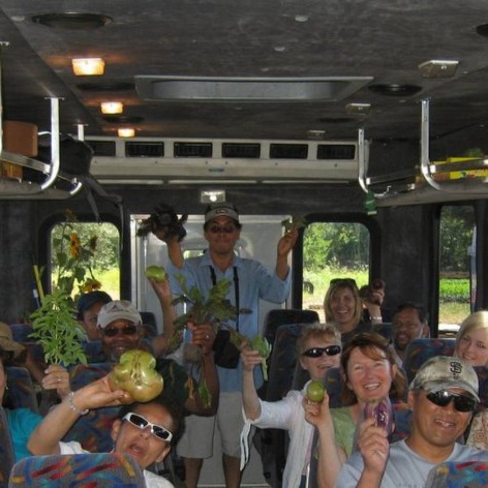 Nunez Farm - our happy tour group and our pickings for this stop (Photo credit to Sarah N) - Fruits & Veggies Near Me - Watsonville, California Nunez Farm - our happy tour group and our pickings for this stop (Photo credit to Sarah N) - Fruits & Veggies Near Me - Watsonville, California