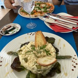Italia - Delicioso el Rissotto de Espárragos y Pizza Italia