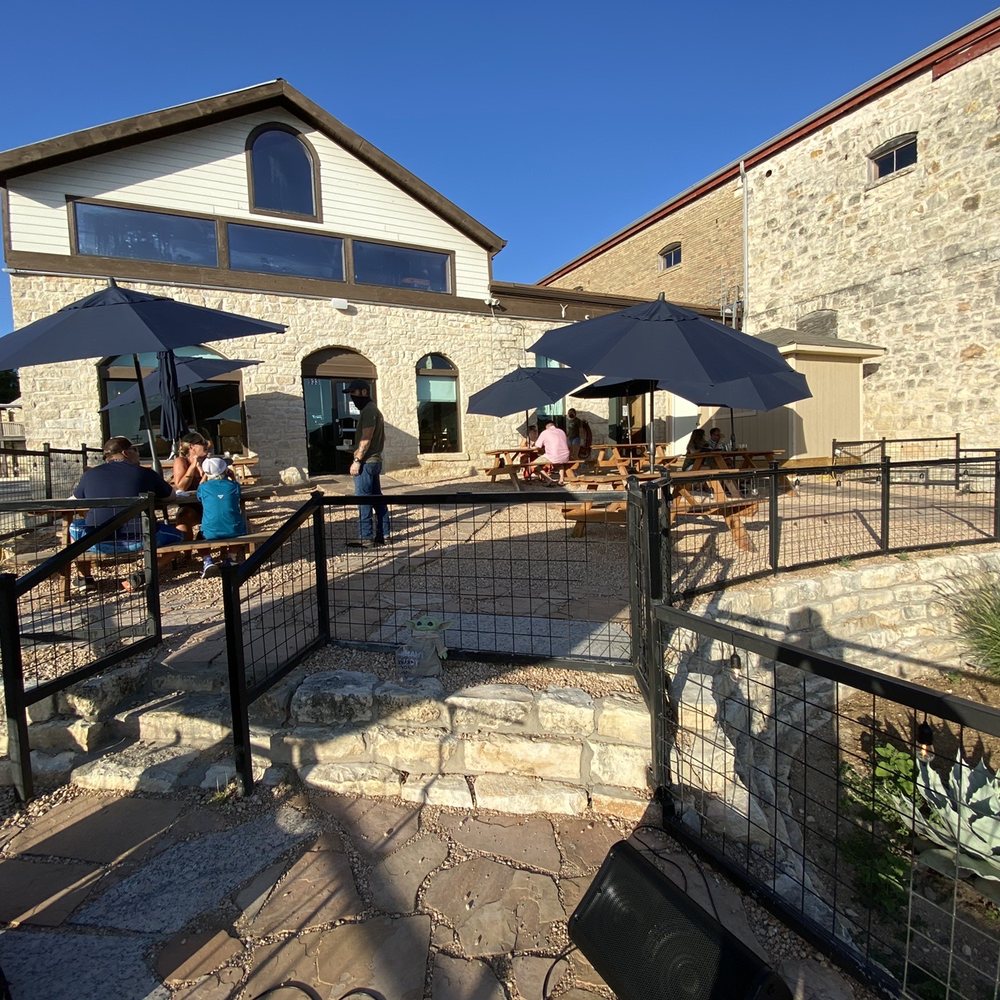 Float The River Brewing - Outdoor patio at hell or high water! - American Near Me - Liberty Hill, Texas