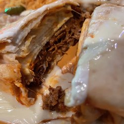 Shredded beef Chimichanga El Paso