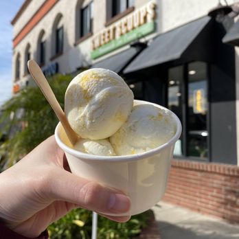 Sweet Scoops Homemade Ice Cream - Large (3 scoops) mango sticky rice $6.75 - Ice Cream & Frozen Yogurt Near Me - Fullerton, California Sweet Scoops Homemade Ice Cream - Large (3 scoops) mango sticky rice $6.75 - Ice Cream & Frozen Yogurt Near Me - Fullerton, California