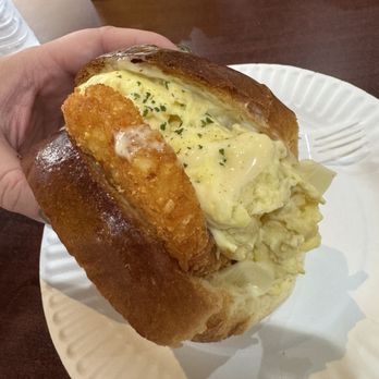 Egg Happiness - Hash brown & Egg Toast + extra cheese - Korean Near Me - Dublin, California Egg Happiness - Hash brown & Egg Toast + extra cheese - Korean Near Me - Dublin, California