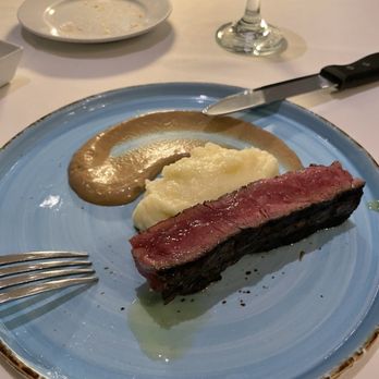 Marino Restaurant - NY steak with truffle potato and mushroom sauce - Italian Near Me - Los Angeles, California Marino Restaurant - NY steak with truffle potato and mushroom sauce - Italian Near Me - Los Angeles, California