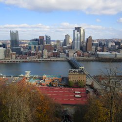 The Monongahela River and downtown Pittsburgh PA