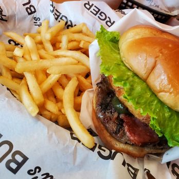 Fred's Burger - Fred's Super burger with fries - Burgers Near Me - Fairfield, California