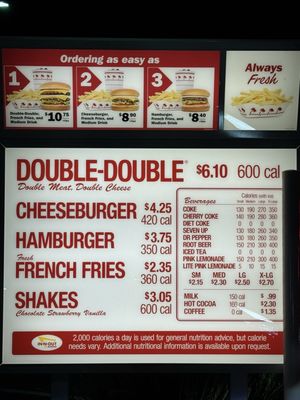Menu photo 5 In-N-Out Burger Huntington Beach, CA Menu photo 5 In-N-Out Burger Huntington Beach, CA