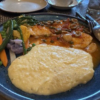 Baci Cafe and Wine Bar - Chicken breast with polenta & veggies - Italian Near Me - Healdsburg, California Baci Cafe and Wine Bar - Chicken breast with polenta & veggies - Italian Near Me - Healdsburg, California