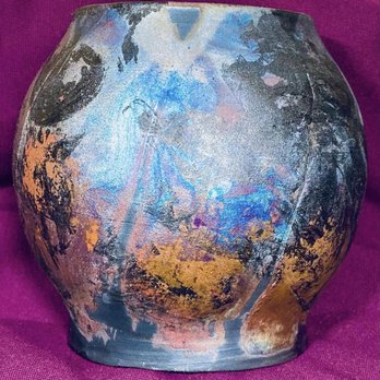 4P Studios - This was my finished piece of Raku pottery, I was very happy with my first piece of Raku! - Framing Near Me - Augusta, Georgia