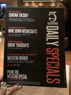 Menu photo 7 5th Tavern Bloomfield Hills, MI