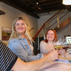 Stephen Ross Wine Cellars - Enjoying a tasting flight at our indoor bar -- walk-ins always welcome!