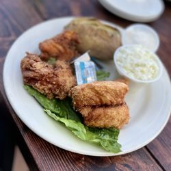 Mackinac Grille - Overcooked whitefish