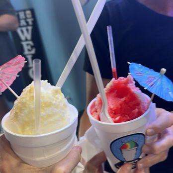 Snow On the Square - Pina Colada with condensed milk in the left! - Shaved Ice Near Me - Marietta, Georgia Snow On the Square - Pina Colada with condensed milk in the left! - Shaved Ice Near Me - Marietta, Georgia