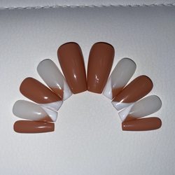 Cherry Bomb B Nails - Medium Coffin Press Ons