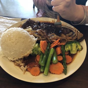 Dusit Thai Cuisine - Thai steak. Rice overcooked, veg needed a little more cooking. - Thai Near Me - Mountain Home, Arkansas Dusit Thai Cuisine - Thai steak. Rice overcooked, veg needed a little more cooking. - Thai Near Me - Mountain Home, Arkansas