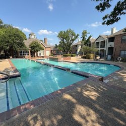 Enjoy the view next to our clean pool, perfect for relaxation and fun!