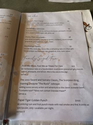 Menu photo 7 Paper Tiger Portland, ME