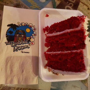 The Bubble Room - Red Velvet Cale for dessert. Picture doesn't do the massive size justice! - Desserts Near Me - Captiva, Florida The Bubble Room - Red Velvet Cale for dessert. Picture doesn't do the massive size justice! - Desserts Near Me - Captiva, Florida