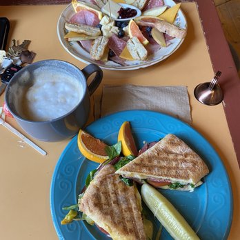 Roots Farm Cafe - German breakfast, large cappuccino, and grilled cheese-pastrami-veggie panini - Coffee & Tea Near Me - Tijeras, New Mexico Roots Farm Cafe - German breakfast, large cappuccino, and grilled cheese-pastrami-veggie panini - Coffee & Tea Near Me - Tijeras, New Mexico