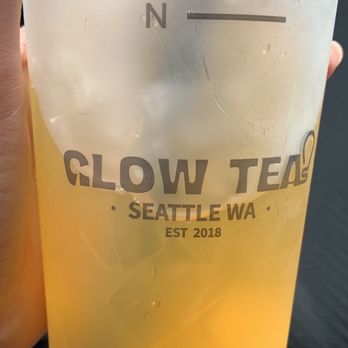 Glow Tea - Auburn - Mango fruit green tea - Bubble Tea Near Me - Auburn, Washington