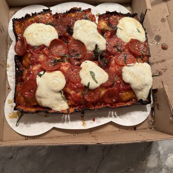 Bucky’s Pizza - Detroit Hot Honey pepperoni Ricotta - Pizza Near Me - Chatham, New Jersey Bucky’s Pizza - Detroit Hot Honey pepperoni Ricotta - Pizza Near Me - Chatham, New Jersey