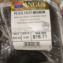Walmart Supercenter - The label on the steak I purchased