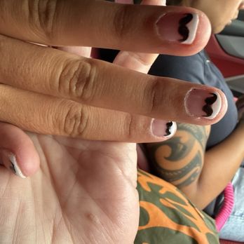 MiLady's Beauty Spa - Mustache nail art for start of school - Nail Salons Near Me - Kapolei, Hawaii MiLady's Beauty Spa - Mustache nail art for start of school - Nail Salons Near Me - Kapolei, Hawaii
