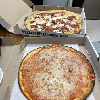 Brooklyn Pizza Crew - The two pizzas - Pizza Near Me - Brooklyn, New York