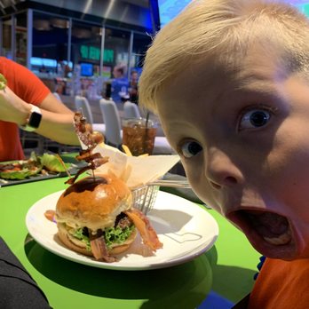 Dave & Buster's Daytona Beach - Triple Bacon Burger! - American Near Me - Daytona Beach, Florida Dave & Buster's Daytona Beach - Triple Bacon Burger! - American Near Me - Daytona Beach, Florida