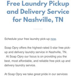 They claim Free Pickup and Delivery. Not so.