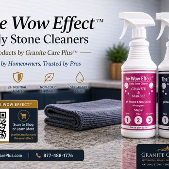 Granite Care Plus - Safe daily care for stone & quartz surfaces. Loved by homeowners, trusted by pros. Scan to shop The Wow Effect™ - Refinishing Services Near Me - Berkeley Township, New Jersey Granite Care Plus - Safe daily care for stone & quartz surfaces. Loved by homeowners, trusted by pros. Scan to shop The Wow Effect™ - Refinishing Services Near Me - Berkeley Township, New Jersey
