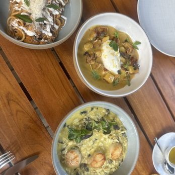 Forum At Meadowood - Huitlacoche risotto with scallops, spaghettini, gnocchis - Breakfast & Brunch Near Me - St. Helena, California